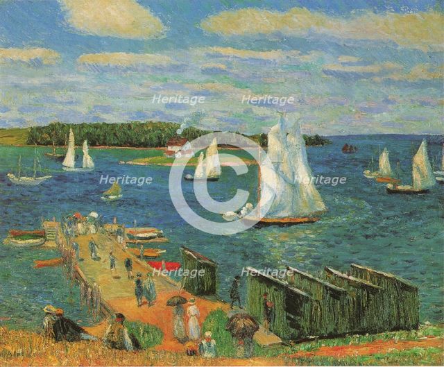 Mahone Bay, 1910. Artist: Glackens, William James (1870-1938)