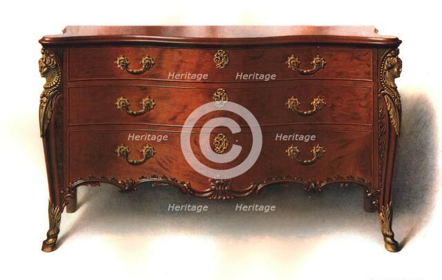 Mahogany commode, 1906. Artist: Shirley Slocombe.