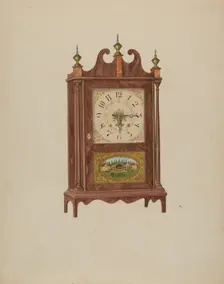 Mahogany Clock, c. 1936. Creator: Carl Buergerniss