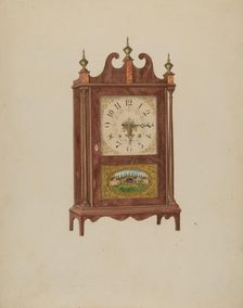 Mahogany Clock, c. 1936. Creator: Carl Buergerniss