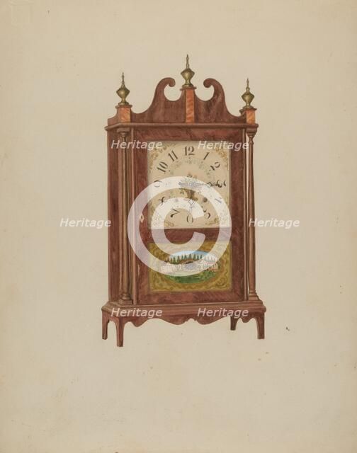 Mahogany Clock, c. 1936. Creator: Carl Buergerniss.