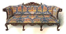 Mahogany sofa, 1906. Artist: Shirley Slocombe