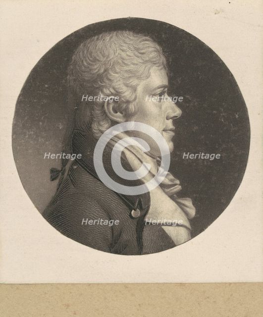 Mahlon Dickerson, 1802. Creator: Charles Balthazar Julien Févret de Saint-Mémin.
