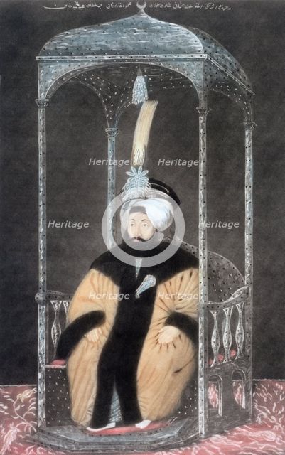 Mahmud II, Ottoman Emperor, 1808. Creator: John Young.