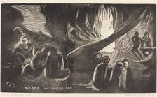 Mahna no Varua Ino (The Devil Speaks), 1894/1895. Creator: Paul Gauguin