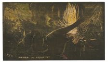 Mahna no varua ino (The Devil Speaks), from the Noa Noa Suite, 1893/94. Creator: Paul Gauguin