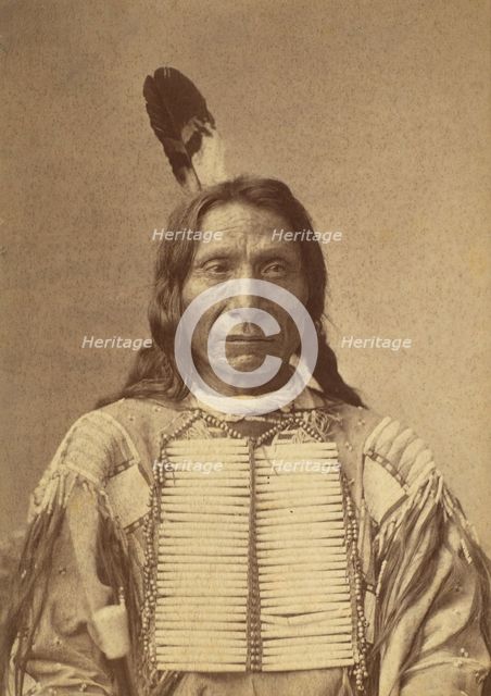 Mahpiya Luta (Red Cloud), 1880. Creator: Charles Milton Bell.