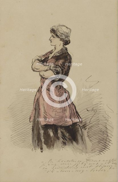 Maid, c.1854-c.1887. Creator: Alexander Ver Huell.