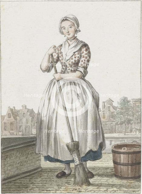 Maid from The Hague, 1775. Creator: Paulus Constantijn la Fargue.