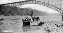 Maid of the Mist tourist boat, Niagara Falls, USA/Canada, c1930s(?).Artist: Marjorie Bullock