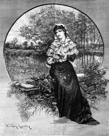 Maiden Meditation, 1881. Creator: W. I. Mosses