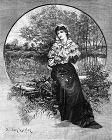 Maiden Meditation, 1881. Creator: W. I. Mosses