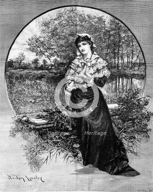 Maiden Meditation, 1881. Creator: W. I. Mosses.