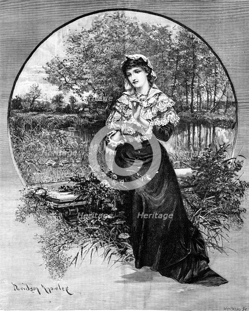 Maiden Meditation, 1881. Creator: W. I. Mosses.