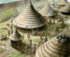 Maiden Castle, c5th century BC, (c1990-2010). Artist: Paul Birkbeck