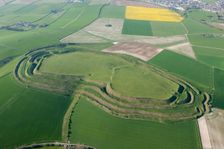 Maiden Castle, near Dorchester, Dorset, 2015. Creator: Historic England