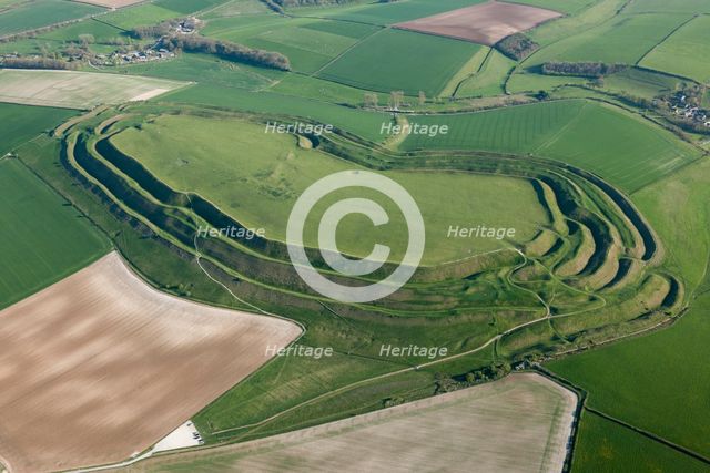 Maiden Castle, near Dorchester, Dorset, 2015. Creator: Historic England.