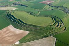 Maiden Castle, near Dorchester, Dorset, 2015. Creator: Historic England