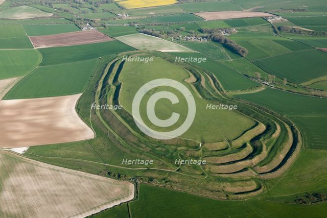 Maiden Castle, near Dorchester, Dorset, 2015. Creator: Historic England.
