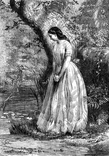 "Maidenhood" - painted by G. E. Hicks - from the Exhibition of the Royal Academy, 1856. Creator: T. Bolton