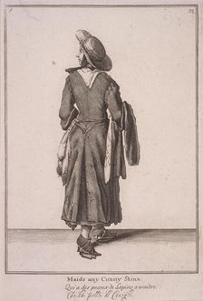 Maids any cunny skins Cries of London, (1688?). Artist: Anon