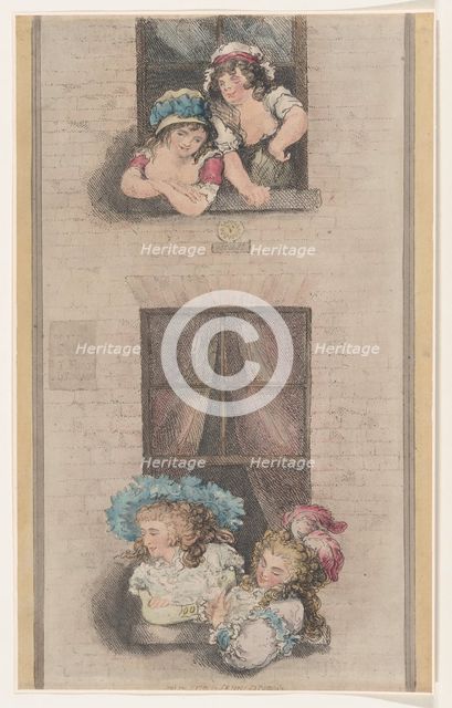 Maids and Mistresses, December 1, 1791., December 1, 1791. Creator: Thomas Rowlandson.