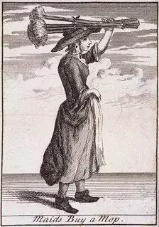 Maids Buy a Mop Cries of London, (c1688?). Artist: Anon