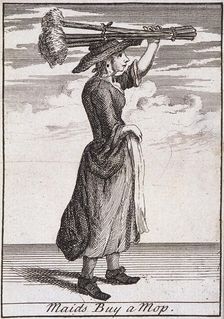 Maids Buy a Mop Cries of London, (c1688?). Artist: Anon
