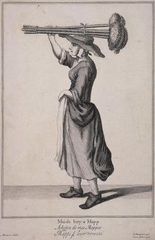 Maids buy a Mapp Cries of London, (c1688?). Artist: Anon