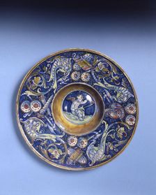 Maiolica Dish, 1520-30. Creator: Giorgio Andreoli workshop