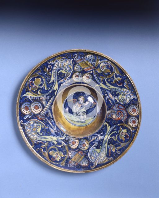 Maiolica Dish, 1520-30. Creator: Giorgio Andreoli workshop.