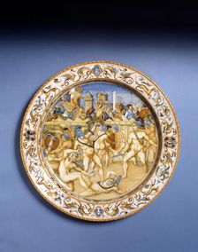 Maiolica Dish, 1580-90. Creator: Workshop of Patanazzi family