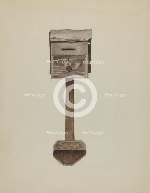 Mail Box, c. 1937. Creator: Marjorie Lee.