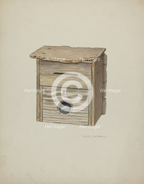 Mail Box, c. 1937. Creator: Marjorie Lee.