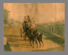Mail coach, 1820. Creators: J.L.A., F.C.L.
