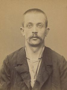 Maillabuau. Auguste, Léon. 30 ans, né le 23/8/93 à Paris Vle. Anarchiste. 2/7/94., 1894. Creator: Alphonse Bertillon