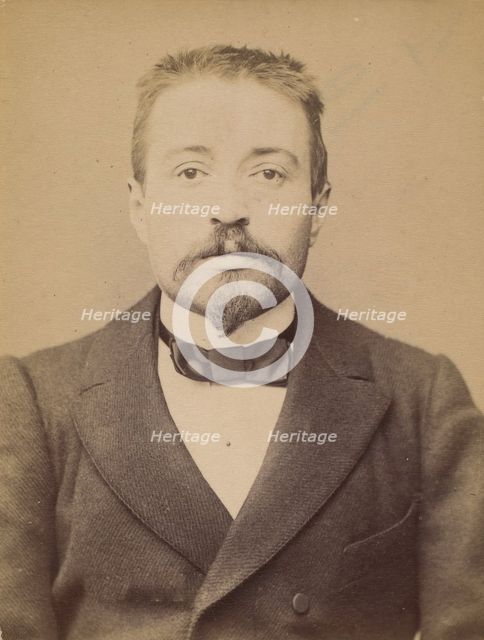 Maillard. Louis. 30 ans, né à Rennes (Ille & Vilaine). Employé de commerce. Anarchiste. 27..., 1894. Creator: Alphonse Bertillon.