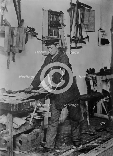 Maimed German at work, between c1915 and 1918. Creator: Bain News Service.