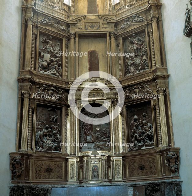 Main altarpiece of the Church of the Convent of San Isidoro del Campo in Santiponce (Sevilla), 16…