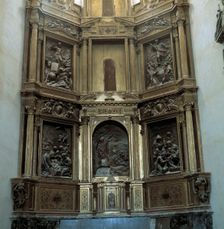 Main altarpiece of the Church of the Convent of San Isidoro del Campo in Santiponce (Sevilla), 16…