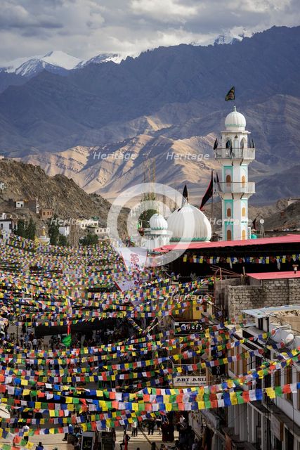 Main Bazaar Road, Leh, Ladakh, India, 2023. Creator: Peter Thompson.