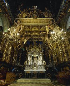 Main Chapel, Cathedral of Santiago, Santiago de Compostela, Galicia, Spain, 2008. Creator: LTL