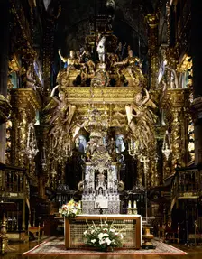 Main Chapel, Cathedral of Santiago, Santiago de Compostela, Galicia, Spain, 2008. Creator: LTL