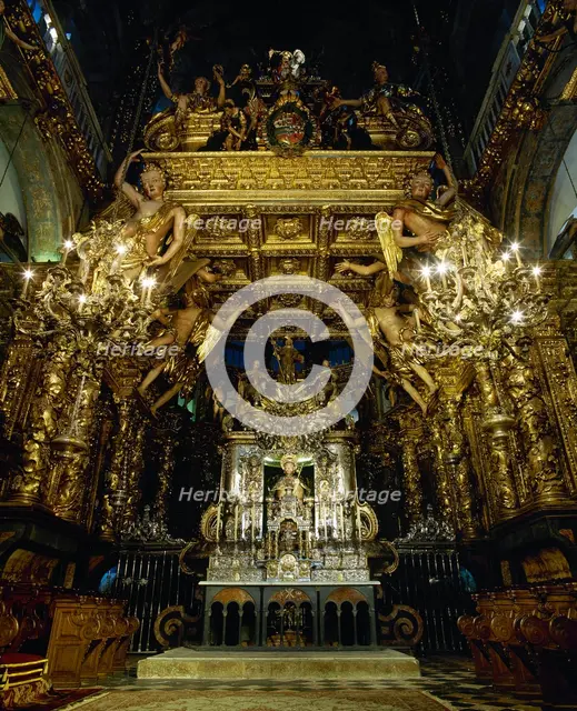 Main Chapel, Cathedral of Santiago, Santiago de Compostela, Galicia, Spain, 2008.  Creator: LTL.
