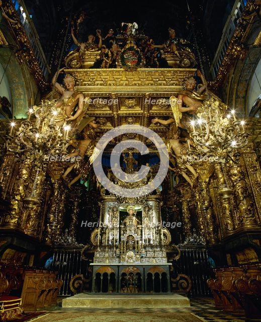 Main Chapel, Cathedral of Santiago, Santiago de Compostela, Galicia, Spain, 2008.  Creator: LTL.