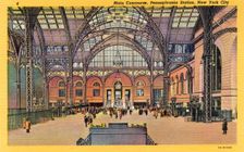 Main concourse, Pennsylvania Station, New York City, New York, USA, 1933