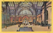 Main concourse, Pennsylvania Station, New York City, New York, USA, 1933