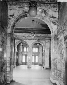 Main corridor, Majestic B. [Building], Detroit, Mich., between 1905 and 1915. Creator: Unknown