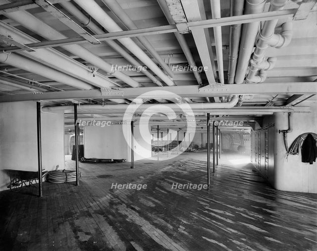 Main deck, Str. City of Cleveland, [Detroit & Cleveland Navigation Co.], (1908?). Creator: Unknown.
