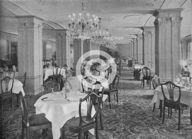 Main dining room, Hotel Hamilton, Washington DC, 1923. Artist: Unknown.